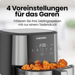 Airfryer - Heteluchtfriteuse Friteuse - Gezond Koken - Compact Design - 5 Liter - Zilverkleurig — thumbnail 3