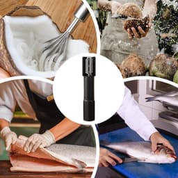 Elektrische Rasp - Keuken Rasp - Maaltijd Voorbereiding - Spatvrij Multifunctioneel - 24.5 cm - Zwart — thumbnail 3