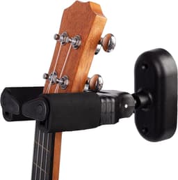 Gitaar Wandhouder - Muziekinstrument Hanger - Instrumenten Ophangen - Automatisch Vergrendelend - 21.5 cm - Zwart — thumbnail 1