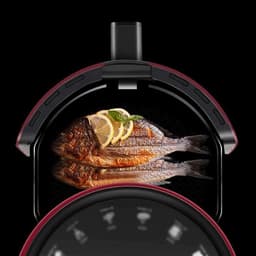 Heteluchtfriteuse - Airfryer Frituurpan - Gezond Koken - Olievrij Frituren - 3 Liter - Rood — thumbnail 2