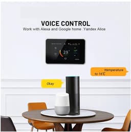 Digitale Thermostaat - Slimme Regelaar Vloerverwarming - Energie Besparen - Met CO2 Sensor - 60 mm Montagegat - Wit — thumbnail 4
