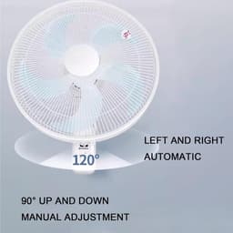 Muurventilator - Wandmodel ventilator - Ruimte koelen - Afstandsbediening en timer - 40cm bladdiameter - Wit — thumbnail 3