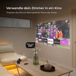Mini Beamer - Wit - 1080p Full HD - Autofocus & 4D Keystone - Voor Thuisbioscoop — thumbnail 4