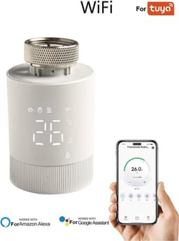 Slimme Thermostaat - Radiator Klep - Energie Besparen - App Bediening - 88x54mm - Wit — thumbnail 5
