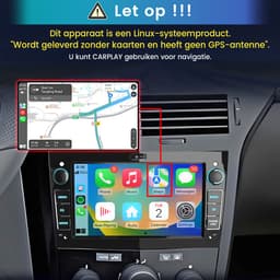 Cestovet Linux Autoradio - Geschikt Voor Opel Astra H Corsa C/D Meriva Zafira B - Draadloos Apple Carplay & Android Auto - 7-inch Touchscreen - Bluetooth & SWC USB — thumbnail 4