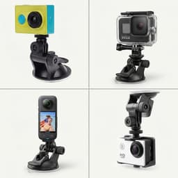 Windscherm GPS Zuignaphouder voor Windscherm Dash Cam | Camera Camcorder Beugel Houder en Lanyard voor GoproHero SJCAM GeekPro Osmo Action Yi 4K en Micro SLR — thumbnail 3