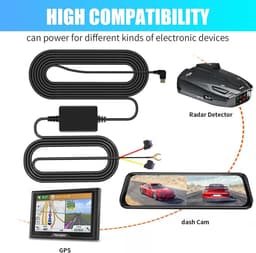 Hardwire Kit Dashcam Type C - 3m Kabel - 12V/24V naar 5V - 24-uurs parkeerbewaking - ShopVlot — thumbnail 3