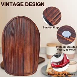 Mixer Slider Bamboe - Keukenmachine Mat - Keuken Organiseren - Makkelijk Verplaatsbaar - 4.5-5 Qt - Natuurlijk — thumbnail 2