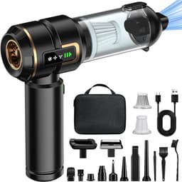 Handstofzuiger accu - Draagbare reiniger - Auto en huis - 4-in-1 functies - 28.000 PA - Zwart — thumbnail 1