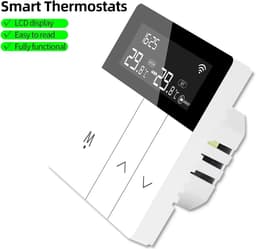 Intelligente Thermostaat - Digitale Regelaar - Vloerverwarming Instellen - Met Externe Sensor - 16A - Wit — thumbnail 3