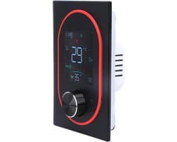 Slimme Thermostaat - Verwarmingsthermostaat Temperatuurregelaar - Comfortabel Binnenklimaat - APP Bediening - 130 x 88 x 383 mm - Zwart