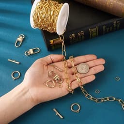 Ovale ketting choker van roestvrij staal met paperclip design, geschikt voor vrouwen en meisjes voor een stijlvolle en duurzame look — thumbnail 5
