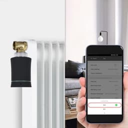 Slimme Radiatorthermostaat - Thermostatiekraan Verwarmingskraan - Energie Besparen - App en Spraakbesturing - 5°C-45°C - Zwart — thumbnail 3