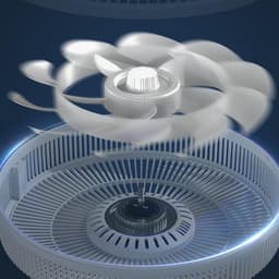 Staande ventilator - Vloerventilator - Binnen verkoeling - Stil en krachtig - Verstelbare hoogte - Uniek — thumbnail 3