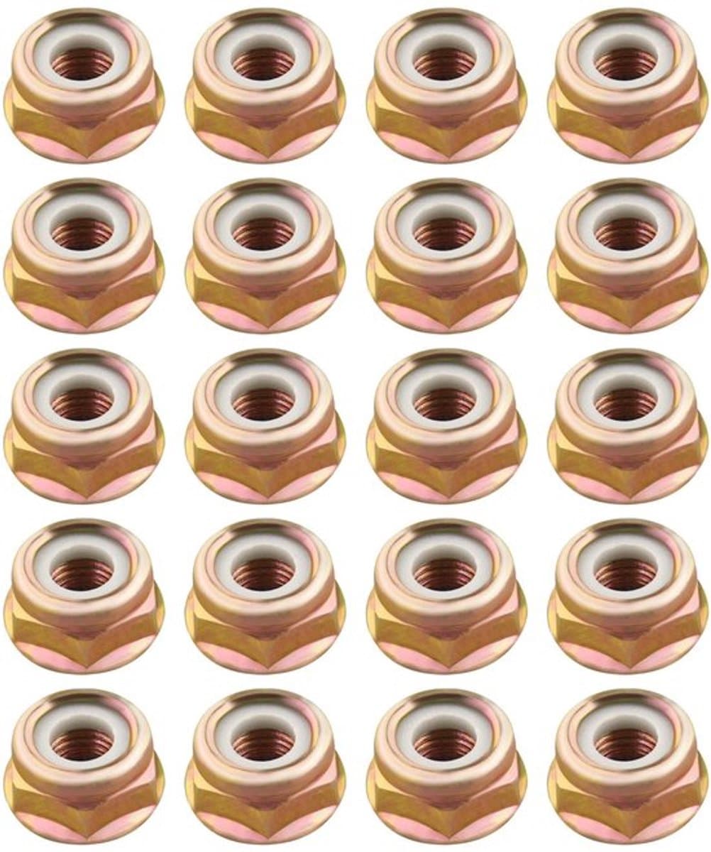Moer 20 Stuks - Linkerhand Draad M10x1.25 - Vervangingen - Metaal - Slijtvast - Corrosiebestendig - Afmetingen 22x11 mm - Draadmoer — afbeelding 1