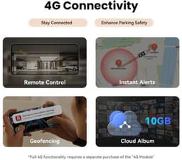 Dashcam – Auto Camera – Video Recorder – Rijcamera – 3-Kanaals 4G Variant – 4K HDR Beeldkwaliteit – ADAS Veiligheidswaarschuwingen — thumbnail 5