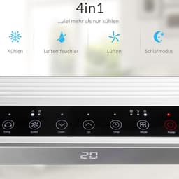 Mobiele Airco - Klimaatregelaar - Ruimte Koelen - 4in1 Multifunctioneel - 7000 BTU - Wit — thumbnail 3