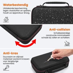 Fokelyi Case Geschikt voor Nintendo Switch OLED - Grote Opbergtas Voor Console & Controllers - Opbergtas Voor Alle Accessoires- Waterdicht & Schokbestendig - Hoesje Zwart — thumbnail 4