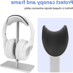 Hoofdtelefoonstandaard met slaapmodus voor AirPods Max, moderne headsethouder met antislipbasis, ideaal voor gamers en als cadeau voor audiofreaks en gamingkamers — thumbnail 2