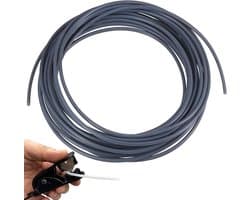 PTFE slang - Teflonslang isolatieslang - 3D printen - Met slangsnijder - 10 meter 2.5x4mm - Grijs