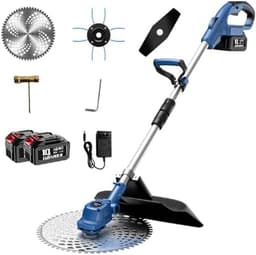 Elektrische Grasmaaier - Draadloos Tuingereedschap - Gazon Onderhoud - Borstelmotor Telescoop - Verstelbaar 105-140cm - Zwart — thumbnail 5