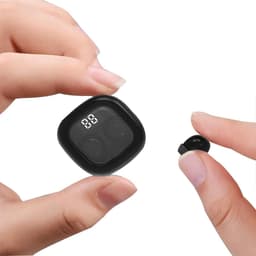 carmdering - Mini In Ear Kopfhörer - Draadloze Slaap Oordopjes - Bluetooth Headset - Fysieke Ruisonderdrukking - Zacht Siliconen - Ultra Lichtgewicht Design - Comfortabel Voor Zijslapers -zwart- 1 Set — thumbnail 1