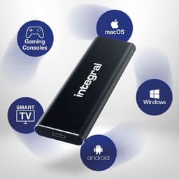 Externe SSD - Portable Schijf - Snelle Data Opslag - USB-C 3.2 Gen 2 - 1 TB - Zilver — thumbnail 5