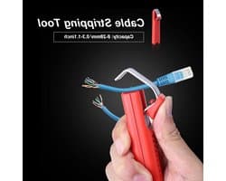 Mini Kabelstripper en Cutter - 8-in-1 Tool voor Draad, Rubber en Crimpen van Deeg