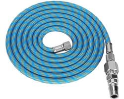 Lange Luchtcompressor Slang van 1,8 Meter, Gevlochten Nylon met 1/8 en 1/4 Inch Adapter voor Airbrush en Spuitpistool