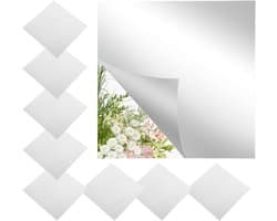 Zelfklevende Spiegelttegels 15x15cm - DIY Decoratie voor Creatieve Wandontwerpen met Vierkante Spiegels en Muurdecoratie