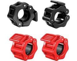 Veilige en stevige barbell collars voor 30mm olympische halters - Gewichtheffen clips en klemmen voor optimale prestaties en stabiliteit