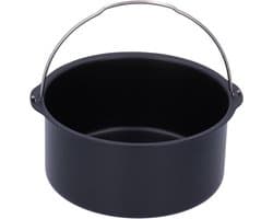 Airfryer Bakvorm - Hete Lucht Frituur - Gezond Bakken - Gemakkelijke Reiniging - 7 inch - Zwart