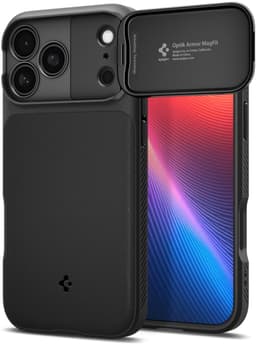 Spigen Optik Armor Magsafe, Zwart - Iphone 17 Pro — thumbnail 1