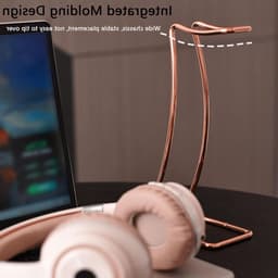 Hoofdtelefoonstandaard van Aluminium Legering voor Over-Ear Gaming Headsets en Alle Hoofdtelefoons, Geschikt voor Tafel en Display Case, Rood — thumbnail 4