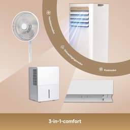 Draagbare Airconditioner - Mobiele Airco - Ruimte Koelen - 3-in-1 Functies - 700 mm Hoog - Goud — thumbnail 5