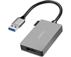 USB naar HDMI Adapter - Externe Videokaart - Extra Scherm Aansluiten - Plug and Play - 015 m - Grijs