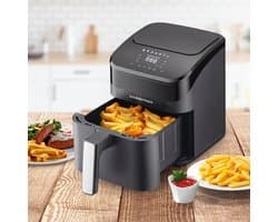 Digitale Airfryer - Hete Lucht Oven - Gezond Frituren - Snelle Bereiding - 4 Liter - Zwart