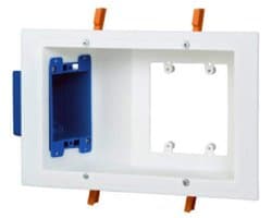 TV Inbouwdoos - Platpaneel Doos - Installatie Televisie - Vlakke Montage - 27 x 8 cm - Wit