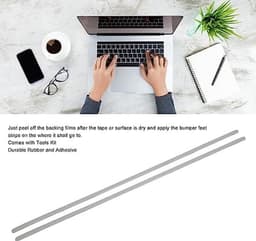 Laptop Voetstrips Stabiele Grip Antislip Bumper Voetstrips Duurzame Lijm Rubber Materiaal Rubber Strip voor Boek 1/2/3 13 Inch — thumbnail 1
