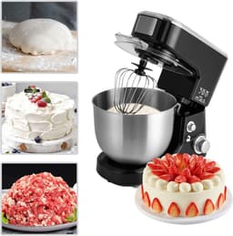 5 L Keukenmachine, 1000 W kneedmachine met 3 snelheden, deegmachine roestvrij staal 304, mixer keuken, vleesmolen elektrisch, incl. eiklopper, garde en kneedhaak — thumbnail 4