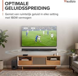 Soundbar - Audizio SB96S - HDMI-ARC - Bluetooth - 180 Watt - Optisch - Soundbar met subwoofer — thumbnail 2