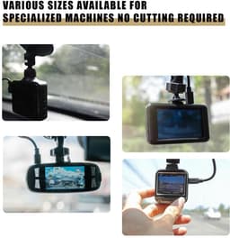 Dailygoods - Dailygoody - Dashcam stickers - Krassen voorkomen - Transparant - Statische folie - Voorruit stickers - Geschikt voor auto - 8 stuks — thumbnail 3