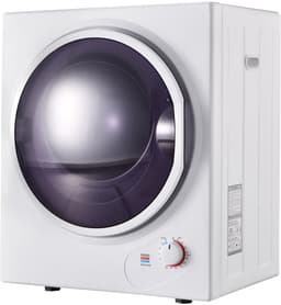 Re-purelife® luchtafvoerdroger 2,5 kg met timer en wandmontage - compacte wasdroger van staal - droogkast met dubbel filtersysteem en RVS trommel - vrijstaand design wit 49,5 × 41,5 × 58,8 cm — thumbnail 3