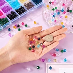 Transparante acrylkralen van 8 mm diameter, 640 stuks voor het maken van DIY sieraden met een heldere en lichte uitstraling — thumbnail 3