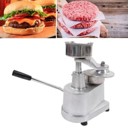 Burgerpers Machine - Vlees Vormer - Perfecte Pasteitjes - Verstelbare Dikte - 23.5 x 17 x 27cm — thumbnail 2