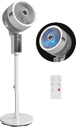 Zuilventilator - Staande ventilator Luchtcirculator - Kamers koelen - 3D Groothoekoscillatie - Tot 110 cm - Wit — thumbnail 1
