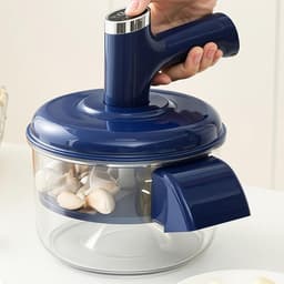 Automatische Schilmachine - Fruit Groente Peller - Snel Fruit Bereiden - Stil en Automatisch - 20.8 x 25 cm - Blauw — thumbnail 3