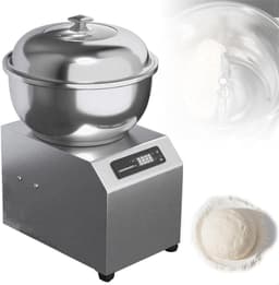 Elektrische Deegmachine - Spiraalmixer Broodkneedmachine - Professioneel Bakken - Krachtige 1800W Motor - 8 kg Kom - Zilver — thumbnail 1