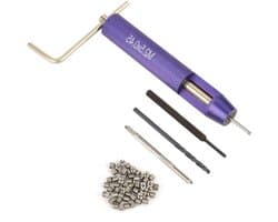 50-delige Reparatieset voor Draad, M2.5 x 2D Roestvrijstalen Gewonden Draad en Invoerset voor het Herstellen van Beschadigde Draad in Staal, IJzer en Aluminium