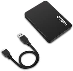 Externe Harde Schijf - Draagbare Opslag - Bestanden Opslaan - Plug and Play - 1 TB - Mat Zwart — thumbnail 1